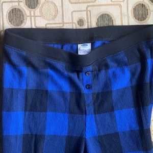 Old navy buffalo plaid thermal long johns legging